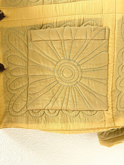BODE BOTANIC SHADOW QUILT JACKET SIZE MEDIUM