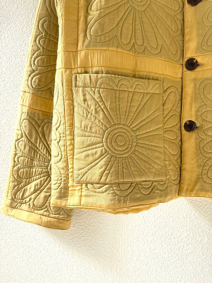 BODE BOTANIC SHADOW QUILT JACKET SIZE MEDIUM