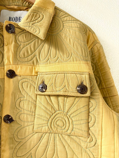 BODE BOTANIC SHADOW QUILT JACKET SIZE MEDIUM