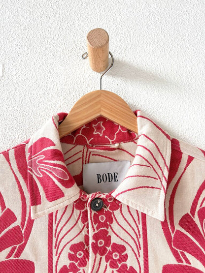 BODE NOUVEAU MONSTERA OVERSHIRT SIZE LARGE/X-LARGE