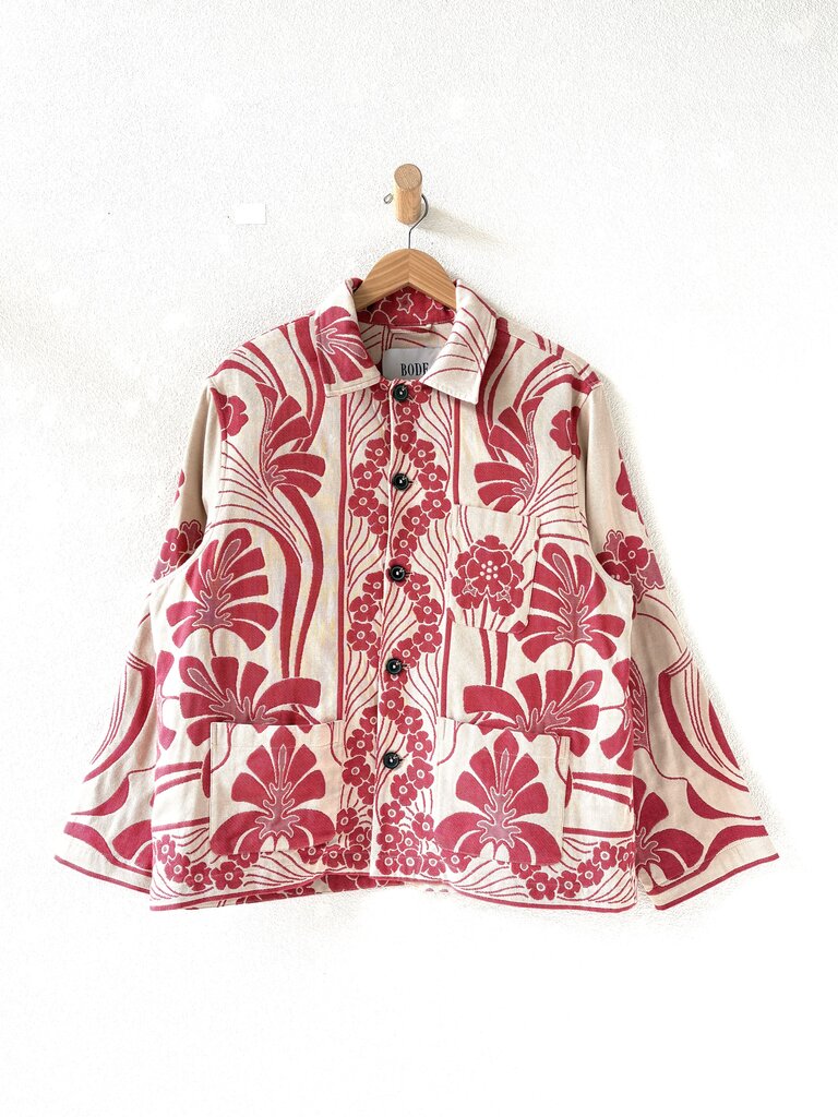 BODE NOUVEAU MONSTERA OVERSHIRT SIZE LARGE/X-LARGE