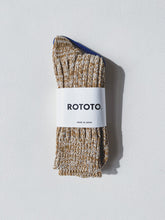 Load image into Gallery viewer, ROTOTO RECYCLED COTTON SOCKS IN MUSTARD SIZE SMALL
