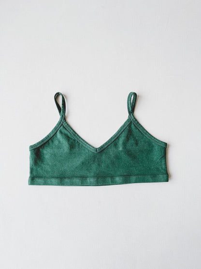 JUNGMAVEN BRALETTE IN HUNTER GREEN SIZE EXTRA SMALL