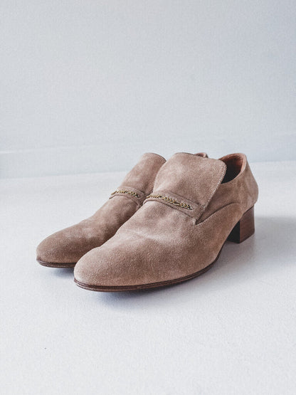 ANNE THOMAS 'MONTANA LOAFER' IN SAND SUEDE SIZE 40